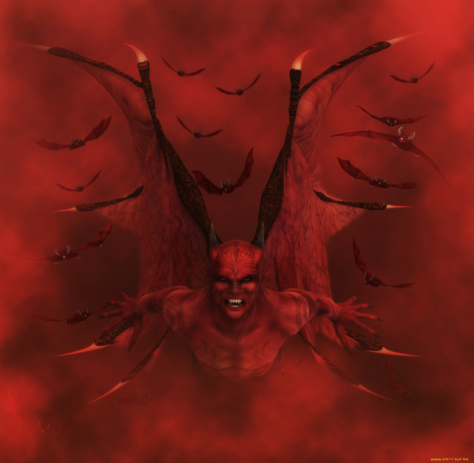 картинки красного демона